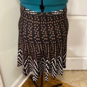 BCBGMaxAzria black/brown/tan skirt in Medium